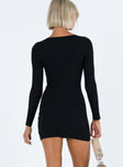 product Princess Polly High Neck  Dreama Long Sleeve Mini Dress Black