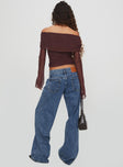 Ellanor Low Rise Slouch Denim Jean Mid Blue