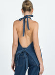 product Princess Polly Sleeveless Sweetheart  Hills Halter Denim