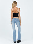 product Princess Polly High Waisted  The Ragged Priest Low Roder Jean Light Blue Bootcut