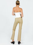 product Princess Polly High Waisted Pants High Waisted Pants  Tabithia Low Rise Pants Beige