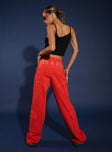 JGR & STN Christina Cargo Pant Red