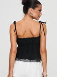 Lucky Girl Top Black