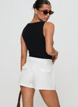 Deuce Split Skort White