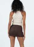 product Cambor Mini Skirt Brown Princess Polly  Mini Skirts 