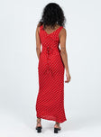 product Princess Polly V-Neck  Nellie Maxi Dress Red Polka Dot