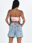 product Lou Carpenter Denim Shorts Light Wash Princess Polly High Waisted Shorts 