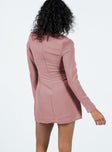 product Princess Polly High Neck  Cavanagh Long Sleeve Mini Dress Dusty Pink