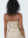 product Princess Polly Sleeveless Asymmetric Neckline  Back 2k Top Taupe