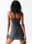 Grey active mini dress