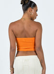 product Princess Polly Sleeveless Asymmetric Neckline  Mani Top Orange