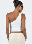 product Princess Polly Sleeveless Asymmetric Neckline  Denham One Shoulder Top Ivory