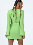 product Princess Polly Scoop Neck  Denvers Long Sleeve Mini Dress Green