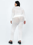 product Princess Polly  Wild & Free Crochet Pants Curve White