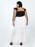 product Sun Down Mid Rise Maxi Skirt Curve White Princess Polly  Maxi 