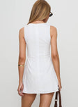 Haizel Cut Out Mini Dress White