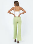 product Princess Polly High Waisted Pants  Santa Monica Knit Pants Green