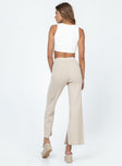 product Princess Polly High Waisted Pants High Waisted Pants  Allen Ribbed Pants Cream