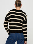 Break Free Knit Sweater Black / White