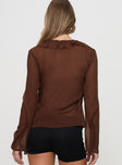 Domanic Frill Top Brown