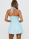 Isabetta Halter Playsuit Blue