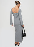 Kattan Long Sleeve Maxi Dress Grey