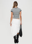 The Escape Midi Skirt White