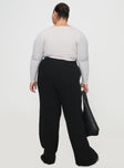 Montana Knit Pants Black Curve