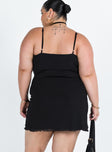 product Princess Polly Square Neck  Sugar Mini Dress Black Curve