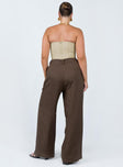 product Princess Polly  La Quinta Pant Dark Chocolate