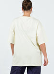 product Princess Polly Sleeveless Square Neck  Hot Lap Oversized Tee Ivory