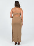 product Princess Polly Asymmetric Neckline  Ashington Maxi Dress Brown