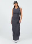 product Princess Polly Asymmetric Neckline  Bena Maxi Dress Slate