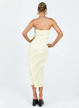 product Princess Polly Scoop Neck Scoop Neck Asymmetric Neckline  Baylie Maxi Dress Yellow