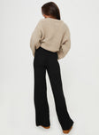 product Princess Polly High Waisted Pants High Waisted Pants High Waisted Pants  Montana Knit Pants Black