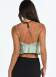 product Princess Polly Sleeveless Square Neck  Beattie Cami Top Green