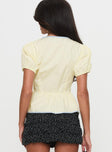 Ryota Blouse Yellow / Blue