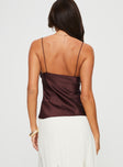 product Princess Polly Sleeveless Square Neck  Mariah Cami Top Brown