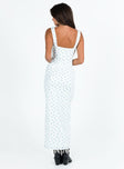 product Princess Polly Crew Neck  Lupton Maxi Dress White / Blue Floral