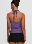 Clovah Halter Top Purple