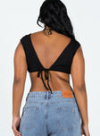 product Princess Polly Sleeveless Square Neck  Pasadena Crop Top Black