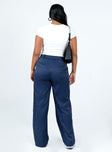 product Princess Polly High Waisted Pants  Archer Pants Pinstripe Navy