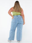 product Princess Polly Mid Rise  Denver Denim Jeans Mid Wash Curve