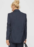 Leaben Blazer Navy Pinstripe