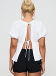 Weyes Smock Top White