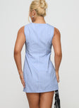 Anabel Mini Dress Blue Stripe