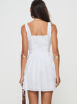 Lorinda Mini Dress White Petite