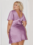 product Princess Polly Sweetheart Neckline  Jaron Mini Dress Mauve Curve