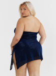 product Princess Polly Plunger  Donelli Mini Dress Navy Curve