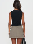 Paltrow Cargo Mini Skort Washed Brown